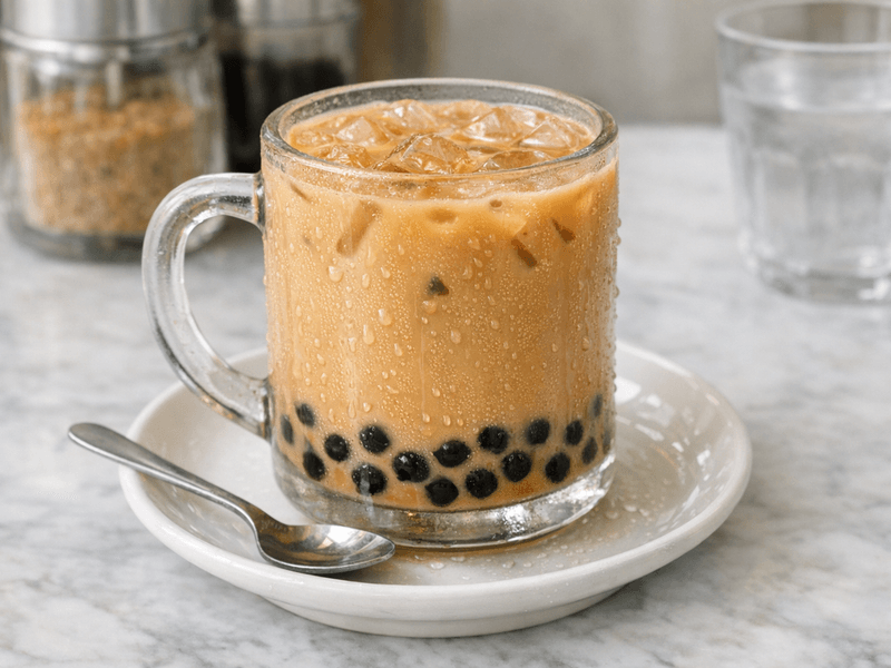 Milk Tea With Tapioca Pearls