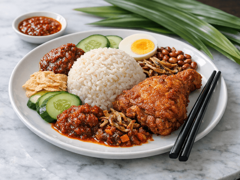 Nasi Lemak Ayam Goreng