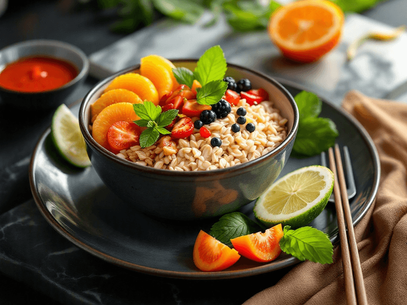 Oats and Fruit Meal Replacement Bowl