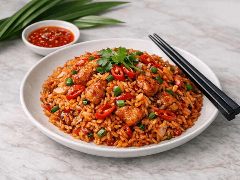 Schezwan Chicken Fried Rice