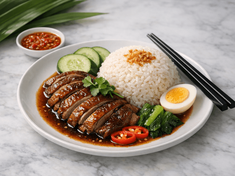 Soy Sauce Duck with Rice