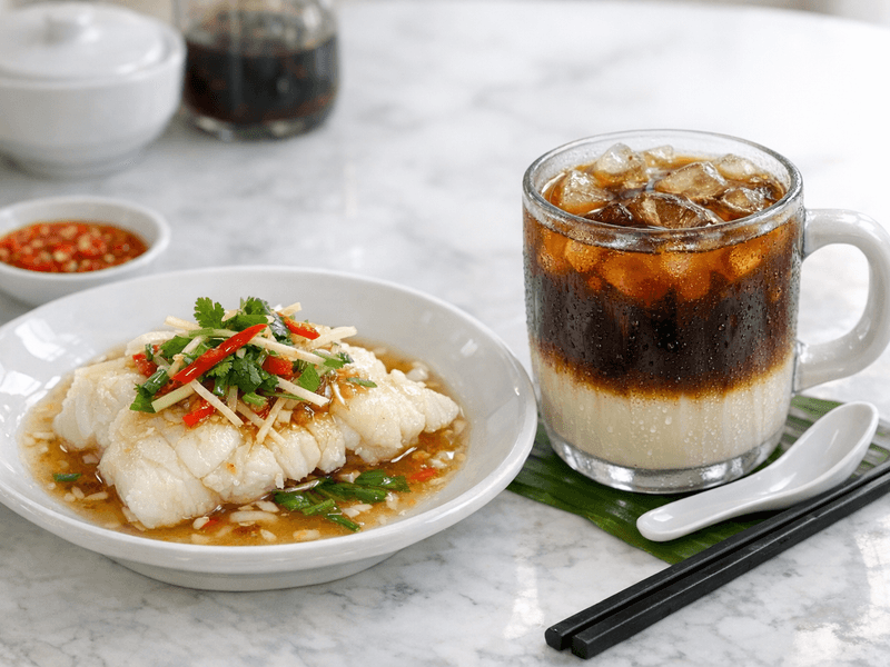 Steamed Fish Fillet with Rice