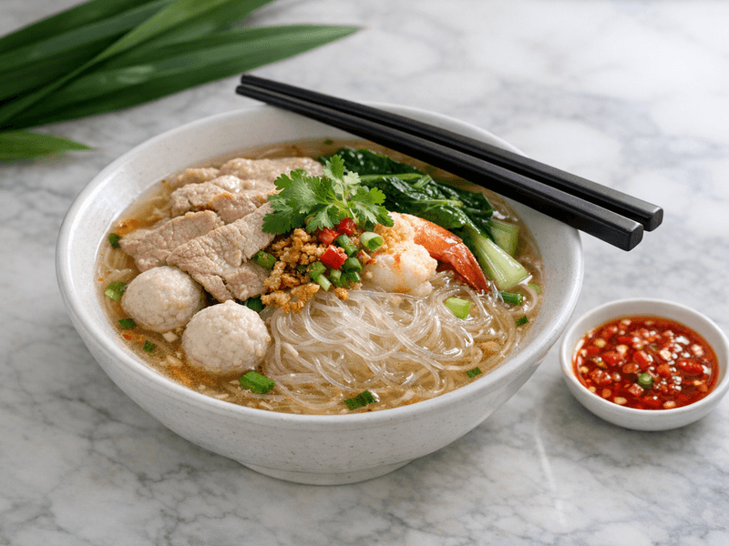 Tang Hoon Soup with Pork