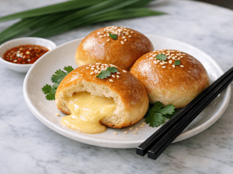 Vanilla Custard Filled Bread