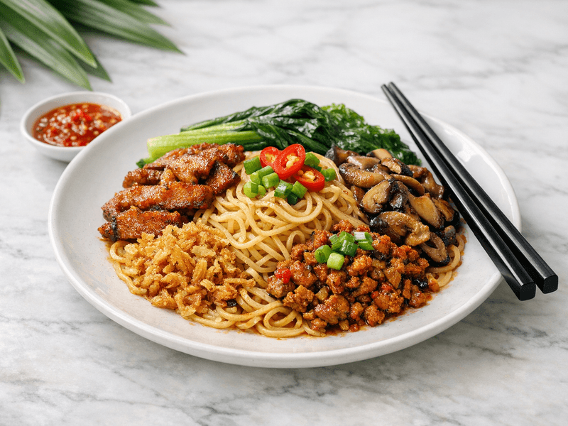 Vegetarian Kolo Mee