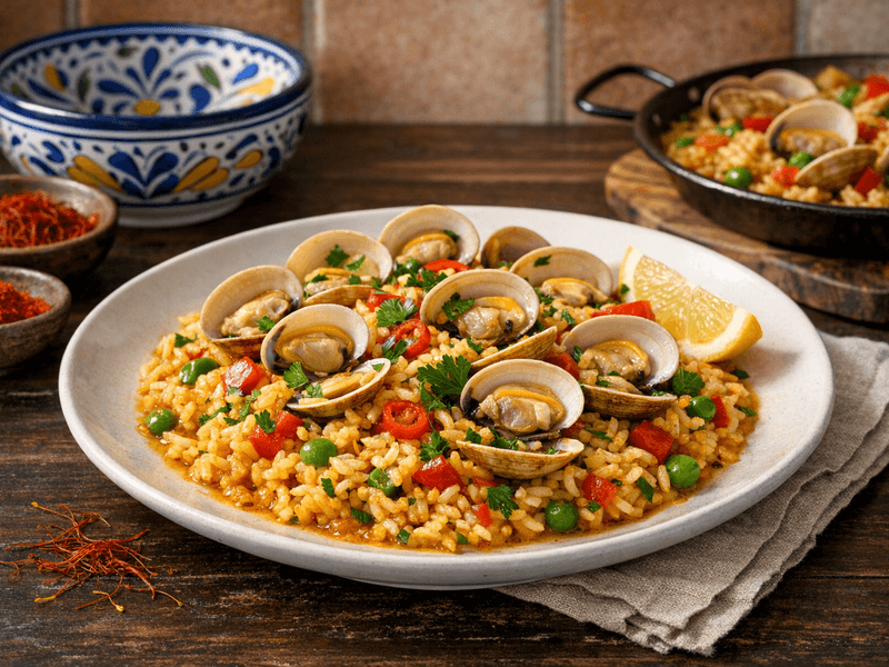 Almejas con Arroz
