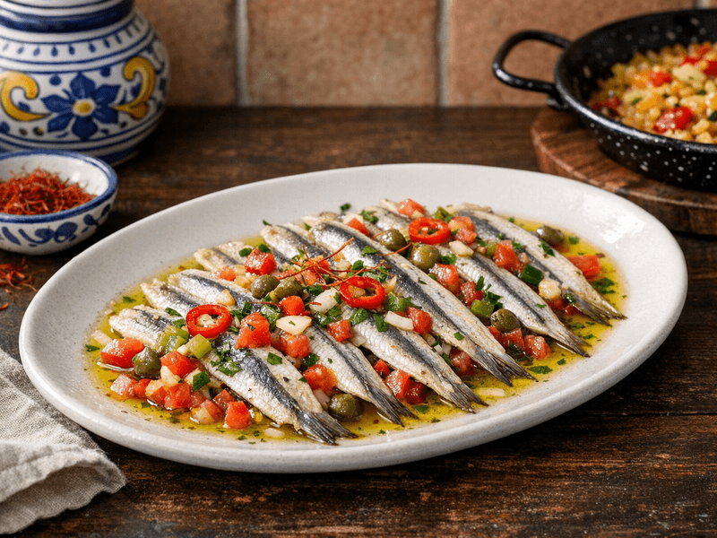Boquerones a La Vinagreta