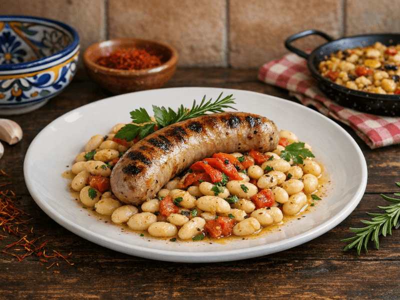 Butifarra con Mongetes