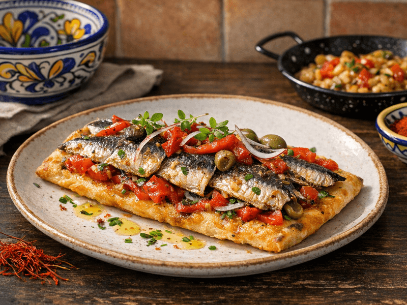 Coca de Sardinas
