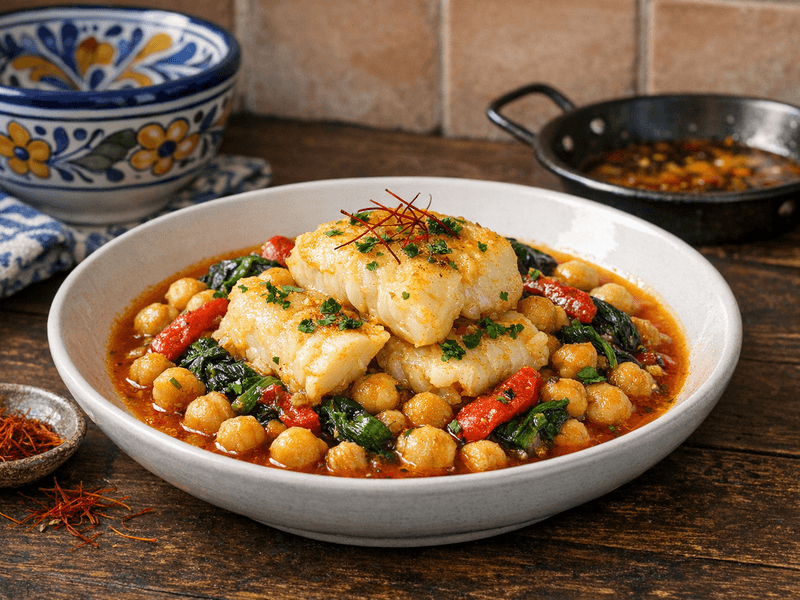 Garbanzos con Bacalao