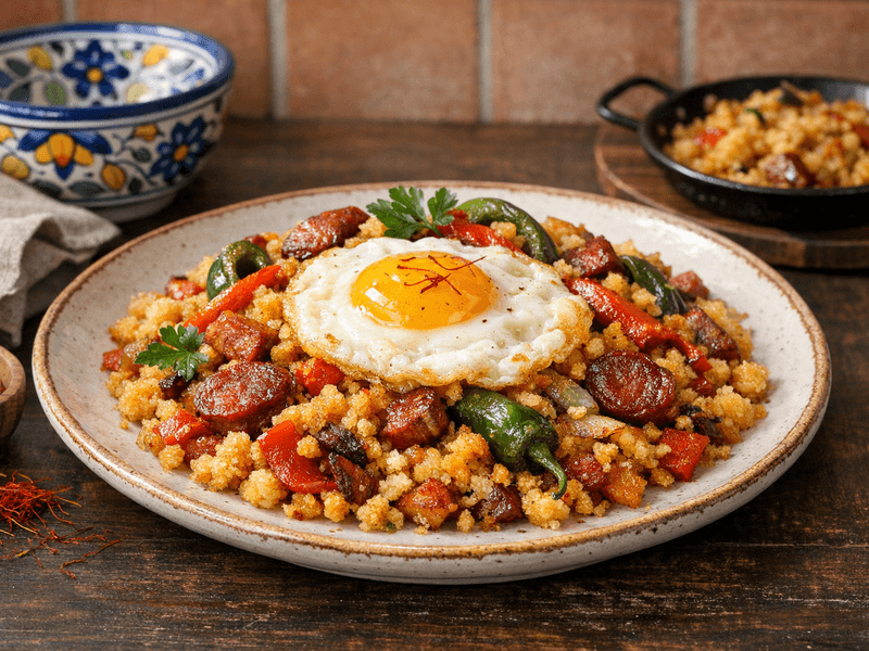 Migas a La Riojana