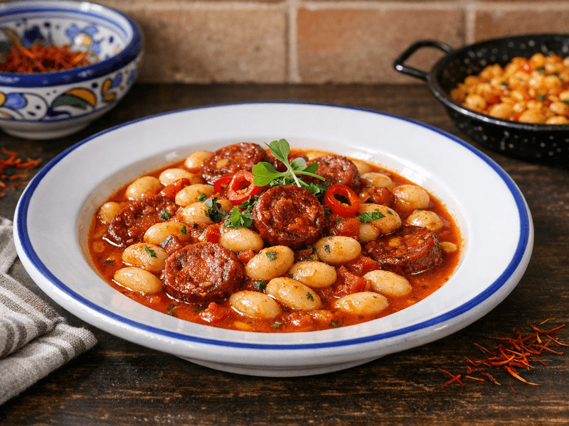 Pochas Riojanas Con Chorizo