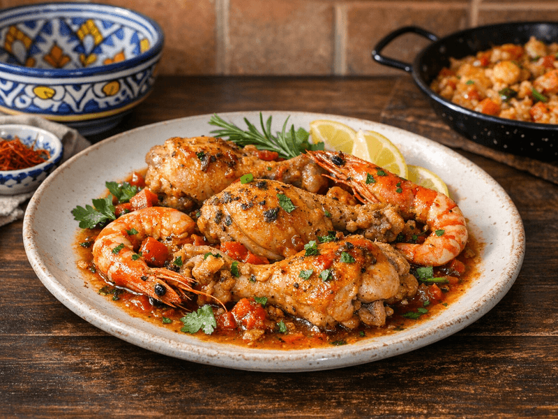 Pollastre amb Gambes