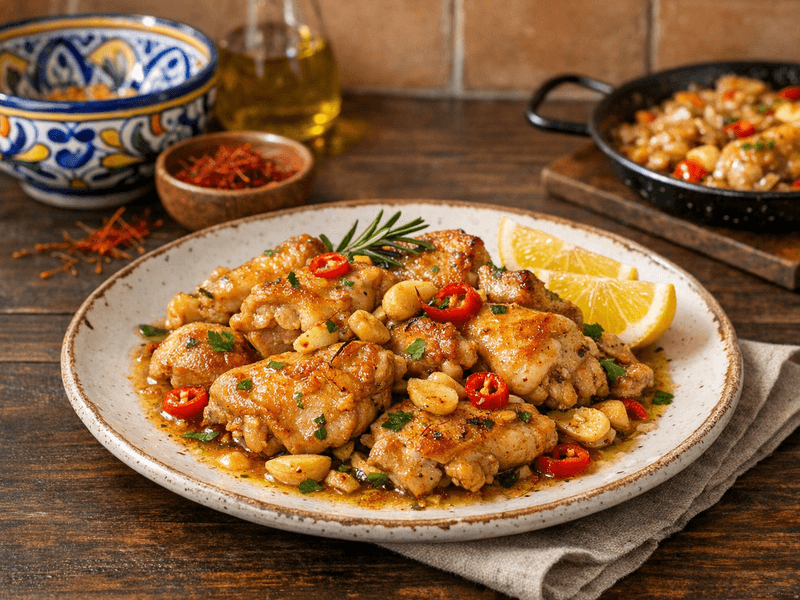 Pollo al Ajillo