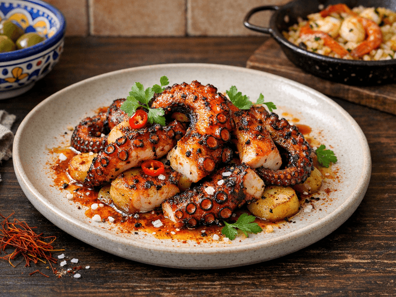 Pulpo a La Brasa