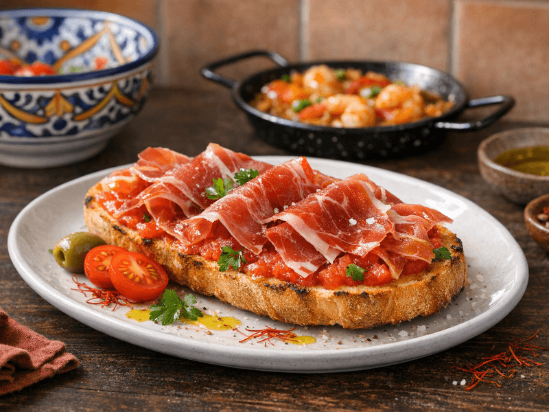 Tostada con Jamón