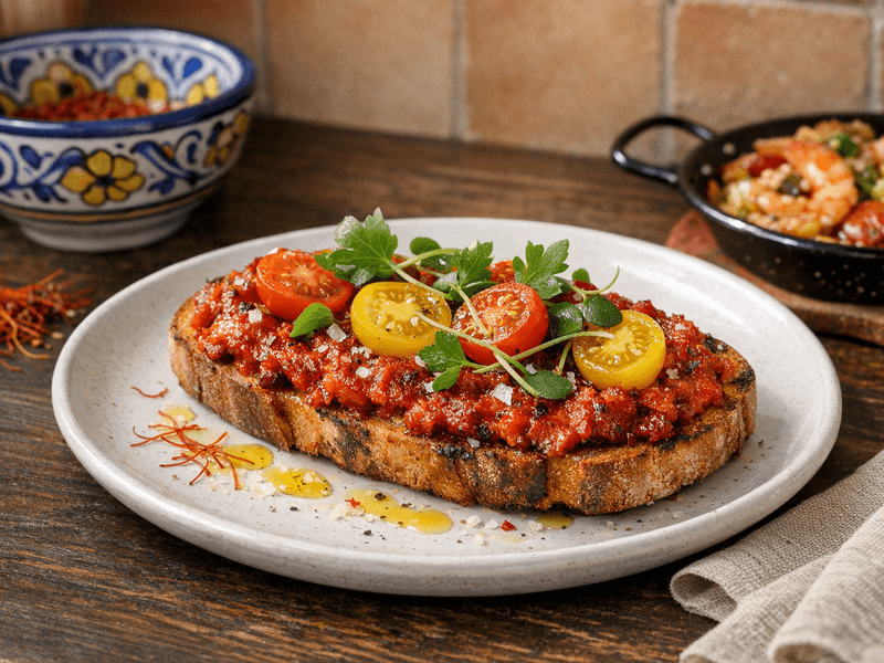 Tostada Con Sobrasada Mallorca