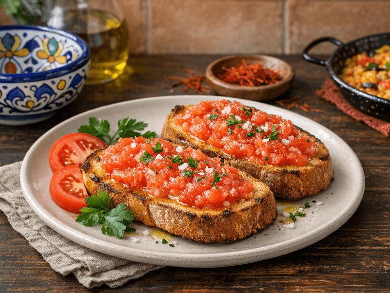 Tostada con Tomate