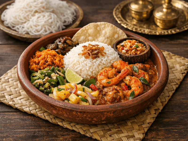 Prawn Rice and Curry