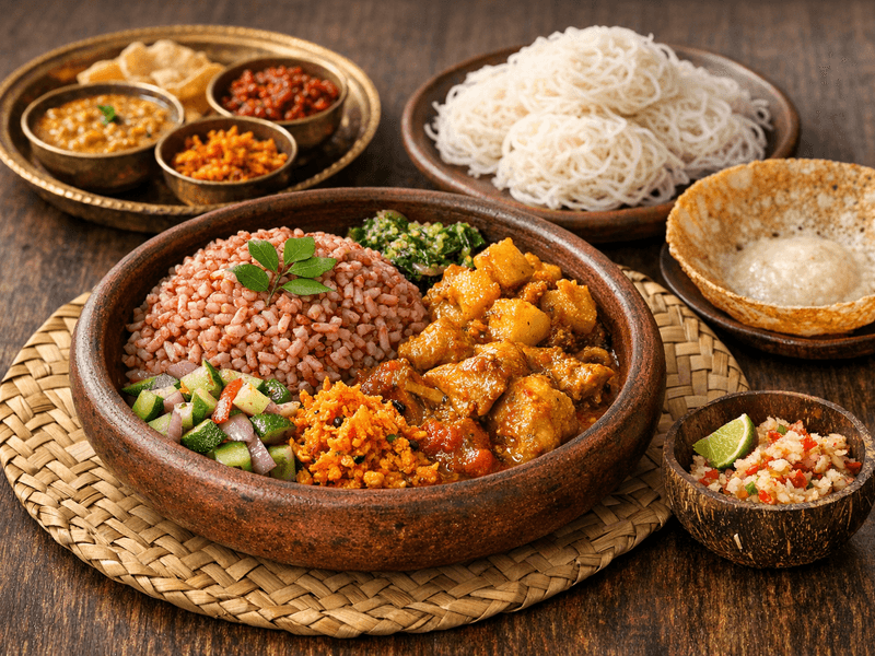 Red Rice and Curry