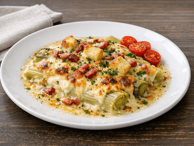 Gratin de Poireaux Genevois