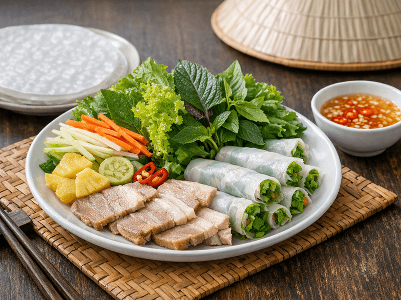 Bánh Tráng Cuốn Thịt Heo