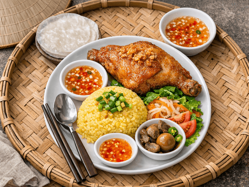 Cơm Gà Xối Mỡ