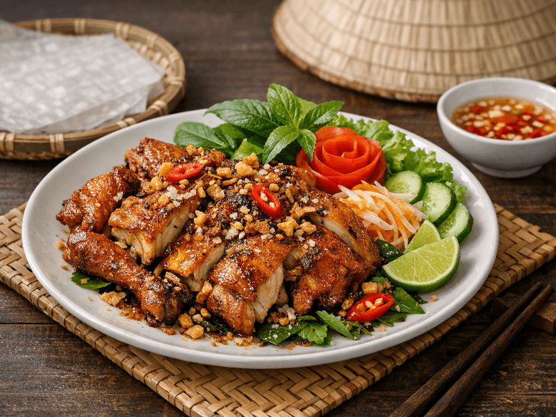 Gà Nướng Muối